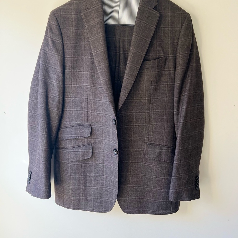 Banana Republic Brown Wool-Blend Suit set